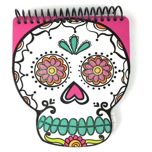 Halloween Spiral Notepads Pumpkin Skull Monster Glitter Planner Girl Accessories - Picture 3 of 8